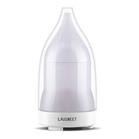 LAUSWEET Mini Mist Humidifier Portable Personal USB Humidifier with Color light and Essential Oil Aroma Diffuser Home Office Bedroom Car Travel