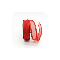 5 Yards 1" 25mm Ribbon Wedding Party Decoration Organza Ribbon Gift Wrapping Hair Bows DIY Christmas Ribbon,Red
