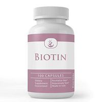 Biotin (100 Capsules, 785,000 mcg Serving) by Pure Organic Ingredients, for Healthier Skin, Hair & Nails, Non-GMO*