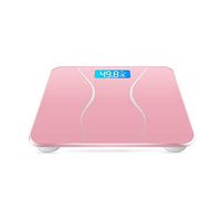 KOIUJ USB Digital Body Weight Bathroom Scale，Small Human Body Scale (Color: Pink)