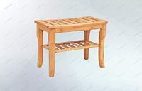 COLIDYOX>>New Bamboo Shower Chair,Perfect Helper to Offer Safe and More Comfortable Bathing and Showering for The Users,Additional Bottom Shelf Offers Store Space for Your Towel