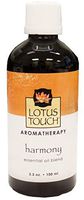 Harmony Essential Oil Blend by Lotus Touch, 100 ml Bottle - 100% Pure Therapeutic Grade Single-Note Essential Oil for Aromatherapy - Calming, Uplifting Aromatic Experience that Promotes Inner Peace
