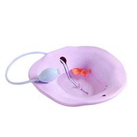 Frjjthchy Sitz Bath with Tubing Hygiene Portable Personal Washer for Hemorrhoidal Relief Elderly or Pregnant Women (Purple)
