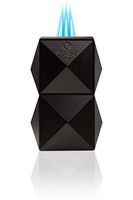 Colibri Quasar Table Triple Flame Lighter - Black