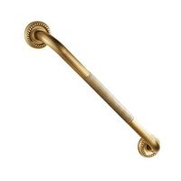 Zhen guo Shower Grab Bar With Rotating Flange For Bathroom, Brushed Brass Rail Anti-Slip Grip, And Carved Base, Toilet Safety Rails, Bathtub Safety Handrail For Handicap/elderly (Size : L 20.5 inch)
