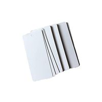 HugeDE 200 Pcs Rectangle Kraft Paper Gift Tags Crafts Hang Tags Label Tags Price Tags White