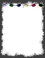 Multiple Colored Graduation Caps Stationery Printer Paper 26 Sheets