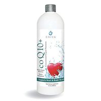Liquid CoQ10 100mg (16oz) Plus L-Carnitine, Vitamin C, Lecithin Gluten Free. Zero Sugar. Keto Friendly. by Eniva Health.