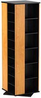 Venture Horizon Revolving Media Tower 1000 Black with Oak Trim