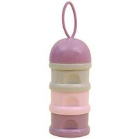 preliked Portable Multicolor 3-Layer Baby Milk Powder Rice Flour Storage Box Container Purple