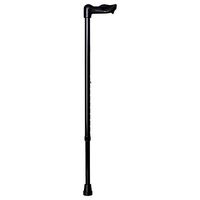 Left Hand Palm Grip Cane On A 7/8" Straight Aluminum Adjustable Shaft 30"-38"