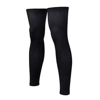 WINOMO Strech Leg Knee Long Sleeves for Football Basketball Cycling Size XL (Black)