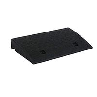 Rubber Car Curb Ramps Black Plastic Ramp Pad, Portable Stair Uphill Pads, Home Garage Wheelchair Scooter Pet Car Travel Anti-skid Uphill Pad (Size: 50 22 5cm) Threshold Ramp Kit Set for Driveway-