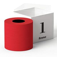 Luxury Scented Colored Toilet Paper Gift Box 1 Roll 3-Ply Bath Tissue (Red)
