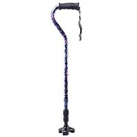 Crutches Olds Three-Legged Retractable Crutch Damping Aluminum Alloy Cane Bold Tube Crutch Soft Non-Slip Grip StickCrutches (Color : A, Size : 74cm)
