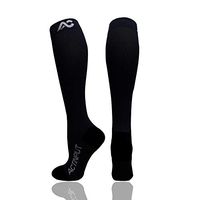 ACTINPUT Compression Socks (20-30mmHg) for Men & Women - Best Stockings for Running, Medical, Athletic, Edema, Diabetic, Travel, Pregnancy (Large, Black)
