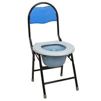 Zhong Stainless Steel Toilet Seat Chair Folding Bedside Lamp Toilet Medical Toilet Bedside Lamp Portable Toilet Chair