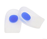AnHua® Heel Support Pad Cup Gel Silicone Insole Plantar Fasciiti Shock Cushion Orthotic (Men)