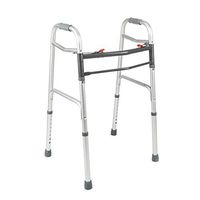 LOVEPET Foldable Double H Rod Walker Equipped,Aluminum Alloy Armrests Collapsible,Height-Adjustable Lower Limb Rehabilitation Training Device for Helping Disabled People to Walk