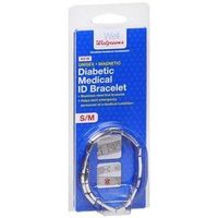 Walgreens Diabetic Medical ID Bracelet, S/M, 1 ea