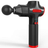 NY FIT Electric Massager Gun Deep Tissue Percussion Muscle Massager for Pain Relief Powerful 9 Settings, Includes 5 Heads and Carry Bag