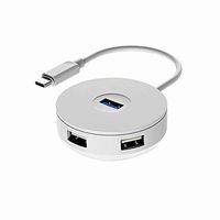 USB C 3.0 Hub, Type-C Hub Adapter 4-in-1 USB C 3.0 Fast Sync OTG Adapter Multiport Converter, Compatible with iMac/MacBook Pro, Google Chromebook, Surface, XPS, HP Spectre,Lenovo and more