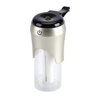 Car Diffuser- Humidifier and Essential Oil Diffuser, Portable Mini Humidifier, 2 USB Charger Port Portable Car Humidifier Air Purifier Aroma Diffuser Cool Mist Maker (Champagne Gold)