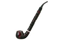 #65 Pear Wood Long Dark red Churchwarden Tobacco Smoking Pipe from Golden Pipe (Poland)