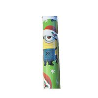 Despicable Me Minion with Santa Hat Gift Wrap Green 70 sq ft 1 Roll