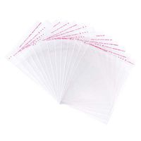 Fashewelry 1000Pcs Clear Plastic Cello Treat Bags Self Sealing OPP Cellophane Poly Bags 3.9x5.5" for Christmas Wedding Party Candy Gift Cookies Soap Candle