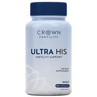 Crown Fertility Ultra HIS. Enhanced Male Fertility Supplement to Increase Conception by Helping Aid Sperm Count and Quality for Fertility Support - 60 Capsules (30-Day Supply) - Packaging May Vary