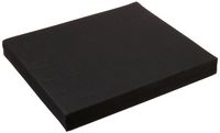 Hermell Products WC4430BK Wheelchair Cushion with Black Polycotton Zippered Cover