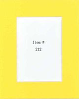 Pack of 10 16x20 Deep Yellow Picture Mats Mattes with White Core Bevel Cut for 11x14 Photo + Backing + Bags