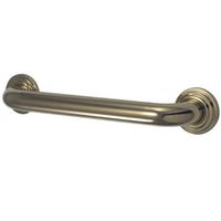 Kingston Brass DR214122 Designer Trimscape Milano 3-Layer Flange 12-Inch Grab Bar with 1.25-Inch Outer Diameter, Polished Brass