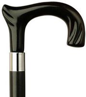 Ladies Derby Cane Black Maple Shaft, Shell Handle  -Affordable Gift! Item #HAR-9130939