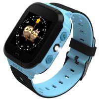 IEnkidu GM8 Smart Watch Children Boys and Girls Base Station Positioning Wrist GIF Smart Watches (Blue)
