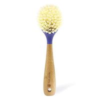 Full Circle Be Good Kitchen Dish Brush with Bamboo Handle, Single Brush, Purple