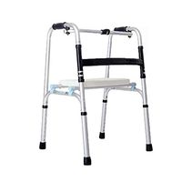 Rolling Walkers Walker Elderly Disabled Walker Walker Multifunctional Lightweight Folding Walker (Color : Silver, Size : 524773cm)