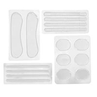 HEALLILY 4pcs Silicone Heel Cushion Inserts Gel Back Heel Pads Heel Cushion Grip Liners Invisible Blister Gel Pads for Heel Protection
