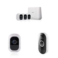Arlo Pro 2 - Wireless Home Security Camera System with Siren | Rechargeable, Night vision, Indoor/Outdoor, 1080p, 2-Way Audio, Wall Mount | Cloud Storage Included | 5 camera kit w/ Doorbell