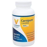 The Vitamin Shoppe Carnipure™ LCarnitine 1,000mg, Clinically Studied Ingredient Supports Weight Management, Energy Production Fat Metabolism (100 Tablets)
