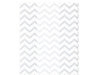 Small White Chevron Zig Zag Striped 7x2x3" Cello Party Treat Food Snack Bags (100 ct)