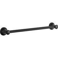 Delta Faucet 41724-BL Transitional Concealed Screw ADA-Compliant Decorative Grab Bar, 24 inch, Flat Black