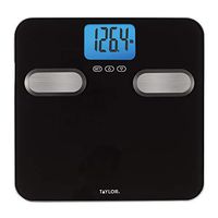 Taylor Precision Products Body Composition 400lb Bathroom Scale Black with Stainless Steel Accents