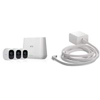 Arlo Pro 2 - Wireless Home Security Camera System with Siren | Rechargeable, Night vision, Indoor/Outdoor, 1080p, 2-Way Audio, Wall Mount | Cloud Storage | 3 camera kit (VMS4330P) w/ Charging Cable