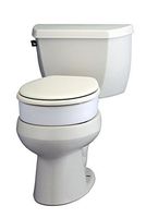 NOVA Hinged Toilet Seat Riser, Lift Up and Down Raised Toilet Seat (For Under Seat), For Standard Seat