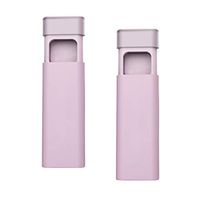 Healifty 2PCS Mini Pill Box Capsule Drug Holder Container Waterproof Portable for Tablets Pain Medication Vitamins (Pink)