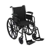 McKesson Lightweight Wheelchair Steel 16"W Swing-Away Footrest 146-K316DDA-SF