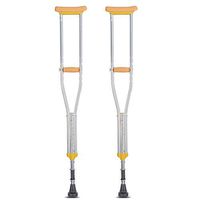 MYJZY Axillary Crutches with Anti-Vibration Spring, Crutch for Adults with Medical Comfortable Cushion, 9 Adjustable in Height, The Swelling Prevention and axillary Pain