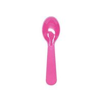 Tasting Spoons 3" PS Plastic Tasting Spoons, Great Dessert Spoon Disposable Mini Spoons (500 Count, Pink)